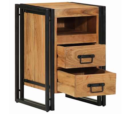 vidaXL Szafka nocna, 40x40x59 cm, lite drewno akacjowe