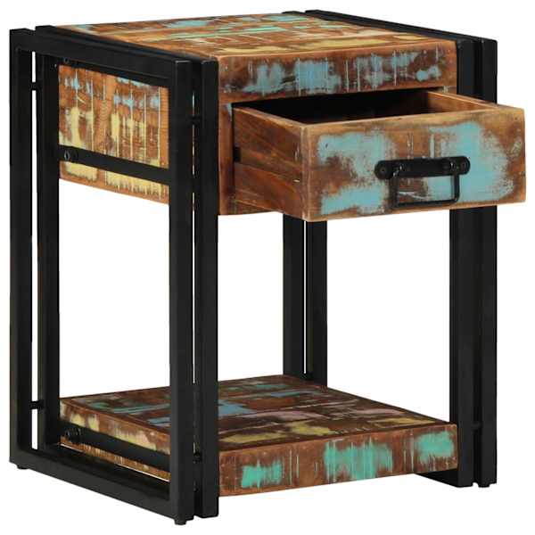 vidaXL &Ouml;&ouml;lambi kapp sahtliga 40 x 40 x 50 cm Tugev taastatud puit