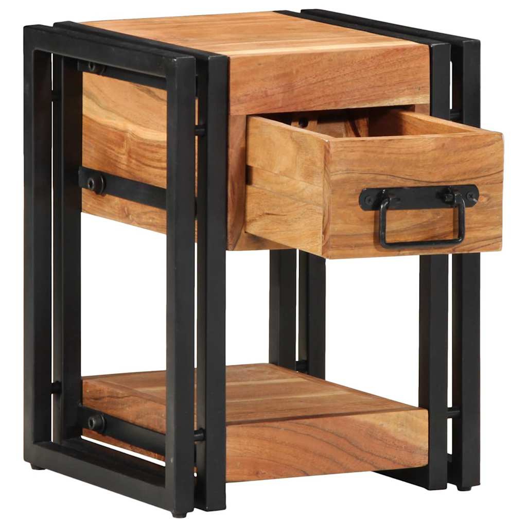 Нощно шкафче 30x30x40 см Масивно дърво от акация