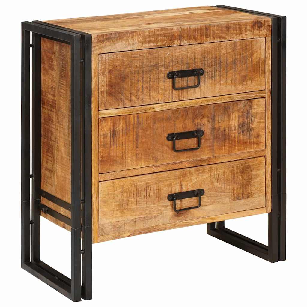 vidaXL Dressoir met lade Bruin 66 x 33 x 70 cm massief mangohout