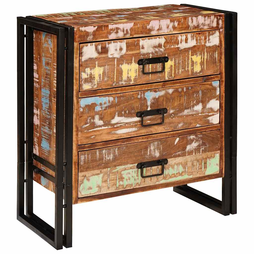 vidaXL Dressoir met lade Bruin 66 x 33 x 70 cm massief gerecycled hout