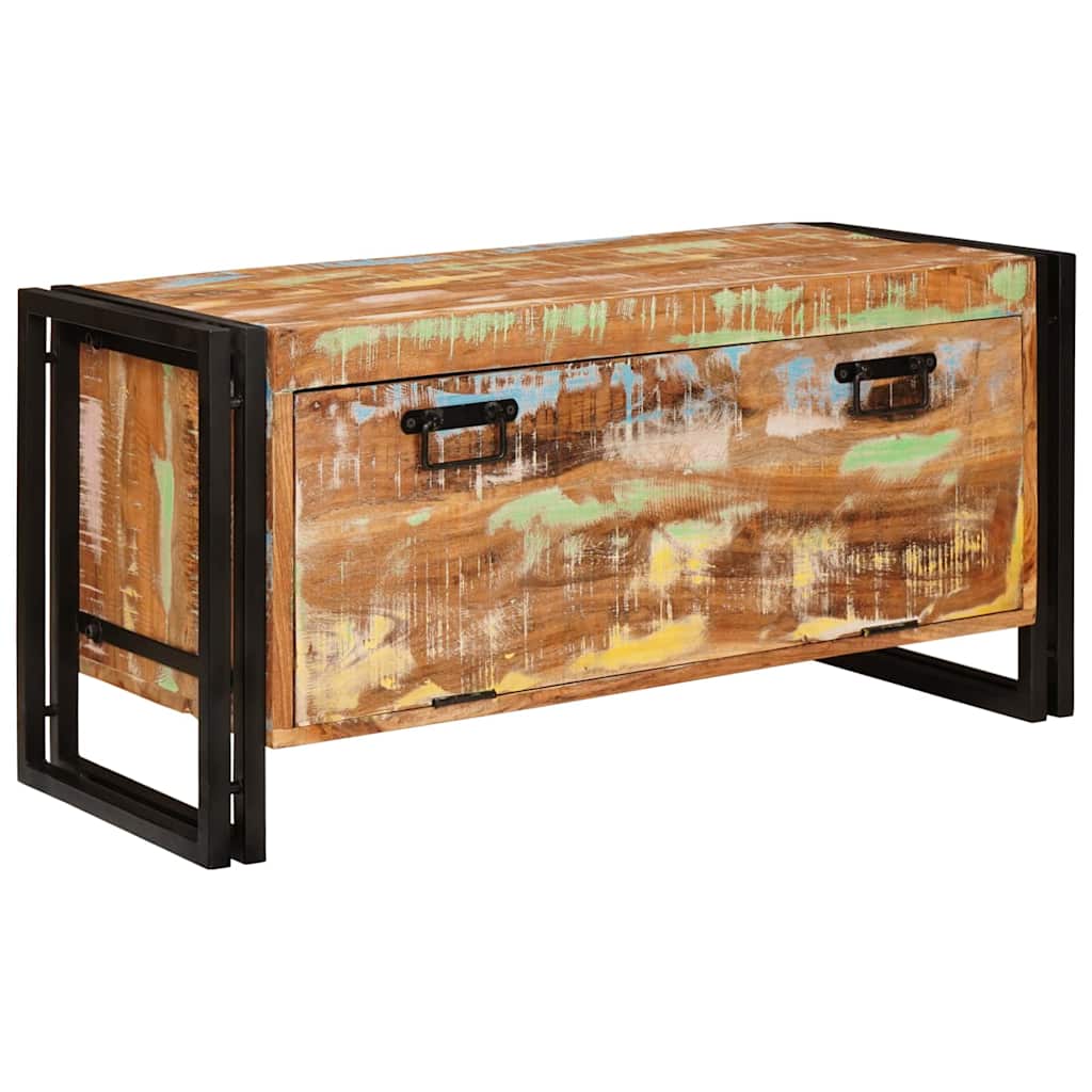 vidaXL Dulap pentru pantofi Maro 90 x 38 x 45 cm Lemn masiv reciclat