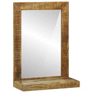 Koupelnové zrcadlo Hnědá 50 x 22 x 70 cm Masivní mangové dřevo - obrázek 3
