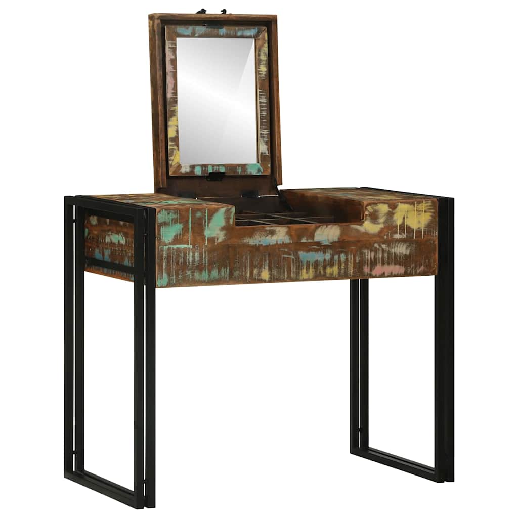 vidaXL Kaptafel 90x50x75 cm van Massief Gerecycled Hout