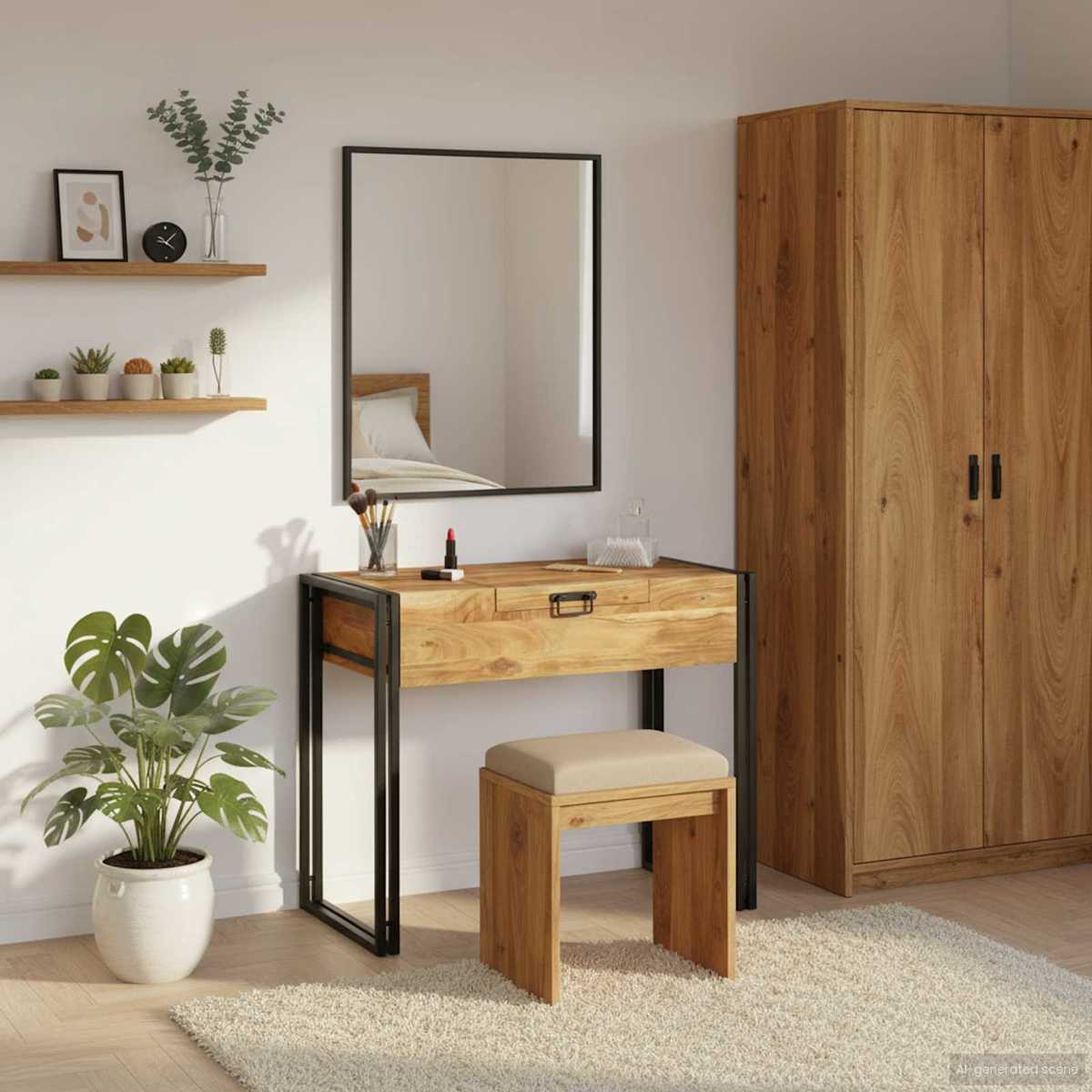 Soveværelsessminkeborde Brun 90 x 50 x 75 cm Massivt