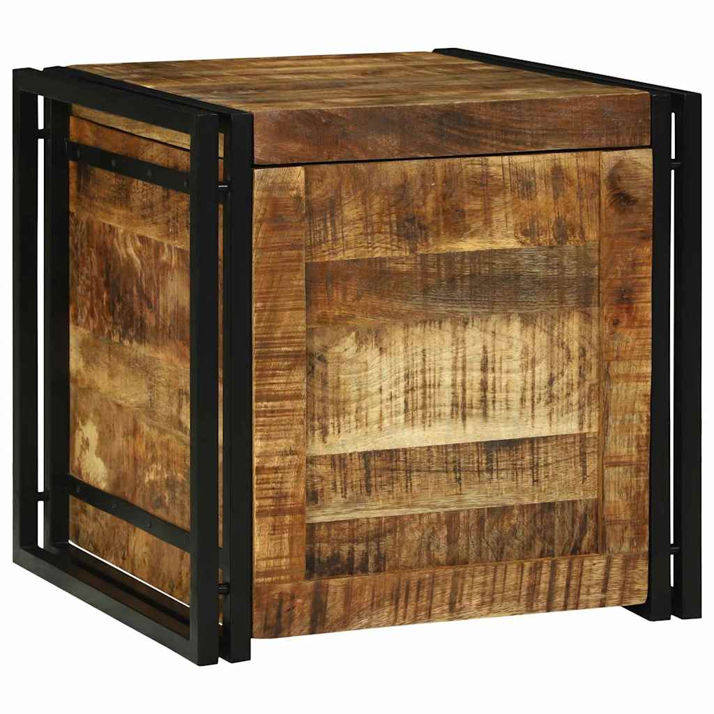 Opbevaringsboks 50 x 50 x 50 cm - Solidt Mango Træ