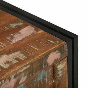 Úložná krabice Hnědá a černá 80 x 50 x 50 cm recyklované dřevo - obrázek 8