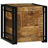 vidaXL Salvestuskarp Pruun ja must 40 x 40 x 40 cm Tugev mango puu