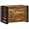 vidaXL Salvestuskarp Pruun ja must 60 x 40 x 41 cm Tugev mango puu