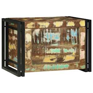 Shranjevalna škatla Rjava in črna 60 x 40 x 41 cm predelan les