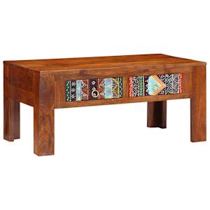 Klubska mizica 90x50x40 cm trden akacijev les