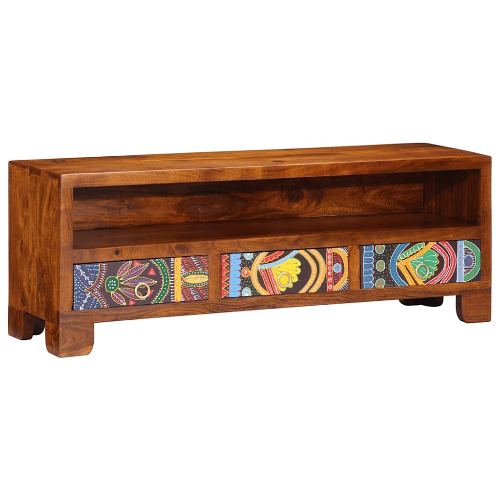 Thumbnail - vidaXL TV-Schrank Mehrfarbig 110x30x40 cm Massivholz Akazie