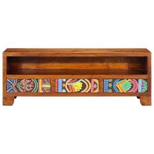 TV skříňka Multicolour 110x30x40 Masivní dřevo akácie - obrázek 5