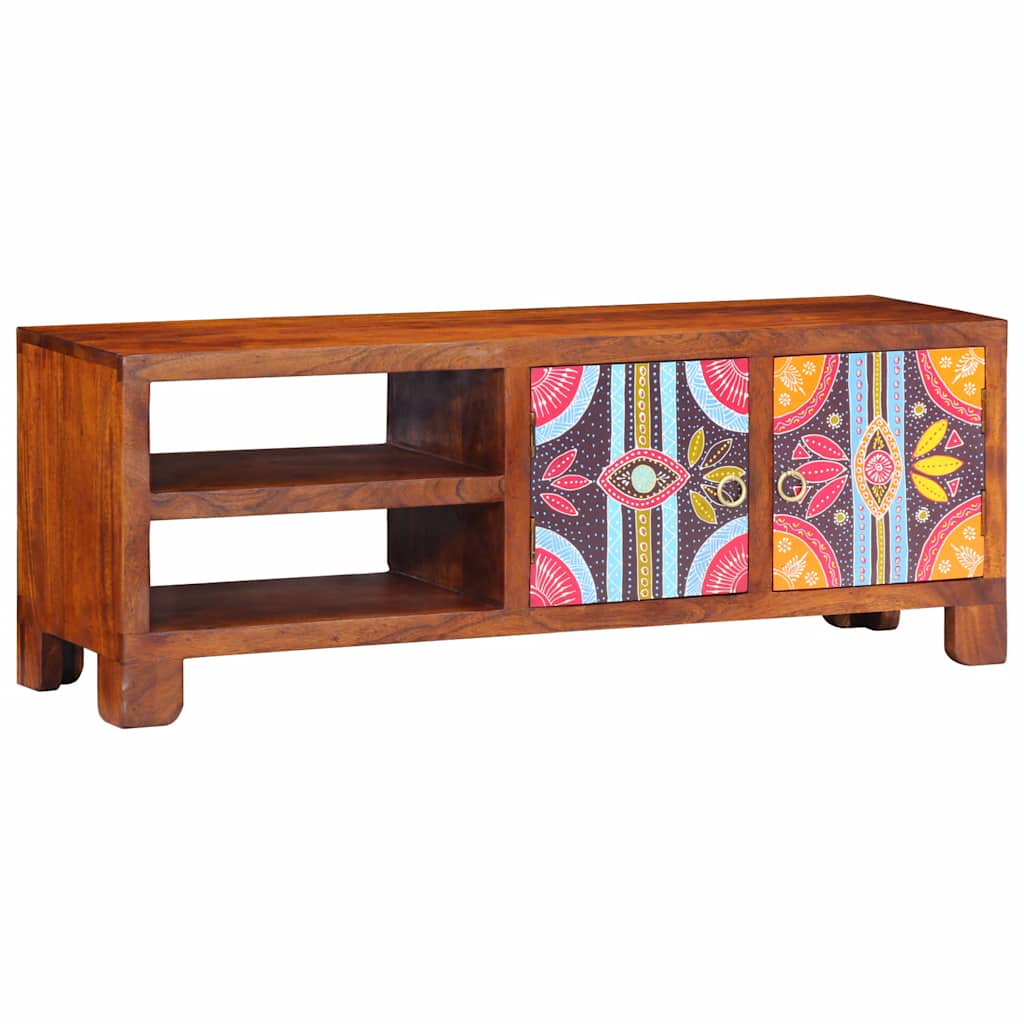 Thumbnail - vidaXL TV-Schrank Mehrfarbig 110x30x40 cm Massivholz Akazie