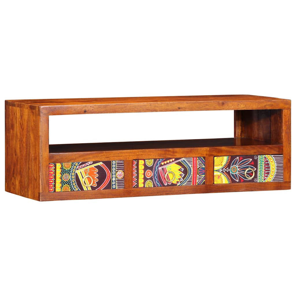 Thumbnail - vidaXL TV-Wandschrank Mehrfarbig 90x30x30 cm Massivholz Akazie