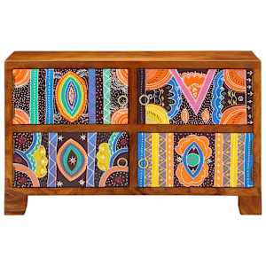 Skříň na obuv Hnědá 90 x 35 x 55 cm Masivní akátové dřevo - obrázek 4