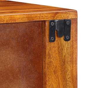 Noční skříňka 2 pcs Hnědá 40 x 35 x 35 cm Masivní akátové dřevo - obrázek 11
