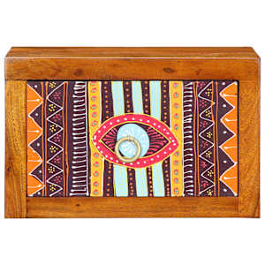 Noční skříňka se zásuvkou 2 pcs Hnědá 35 x 30 x 22 cm - obrázek 6