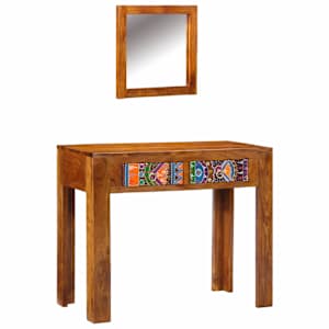vidaXL Riietumislaud Pruun 90 x 45 x 75 cm Tugev akatsiapuu