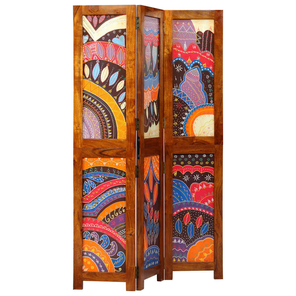 vidaXL Kamerscherm 3 Panelen Honingbruin 35x1.5x160 cm Massief Hout Acacia