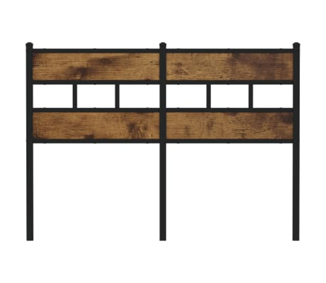 vidaXL S&auml;nggavel r&ouml;kf&auml;rgad ek 120 cm J&auml;rn och konstruerat tr&auml;