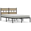 vidaXL metallist voodiraam ilma madratsita Sonoma tamm 120x200 cm