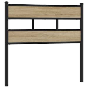 vidaXL vahetatav voodipeats, Sonoma tamm, 80 cm, raud ja tehispuit