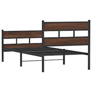 Postel bez matrace s hlavovým a nožním čelem 75 x 190 cm - obrázek 6
