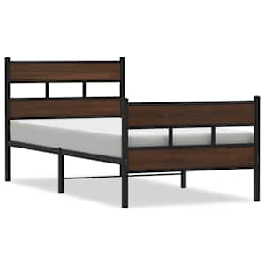 Postel bez matrace s hlavovým a nožním čelem 80 x 200 cm - obrázek 2
