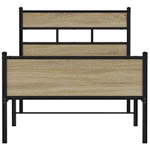 Rám postele bez matrace dub sonoma 75 x 190 cm kompozitní dřevo - obrázek 4