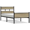 vidaXL peatsiga voodiraam, ilma madratsita, Sonoma tamm 80x200 cm
