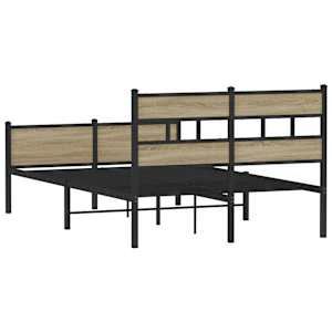 Rám postele bez matrace dub sonoma 120x190 cm kompozitní dřevo - obrázek 6