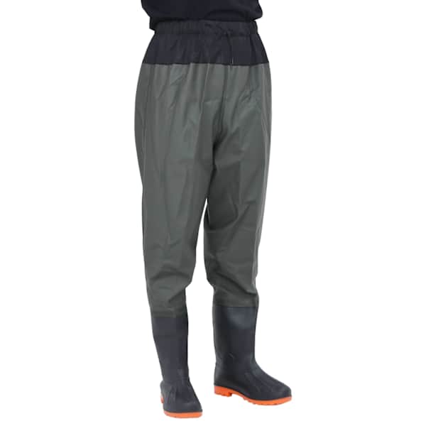 vidaXL waist waders koos saabastega, tumeroheline, suurus 39