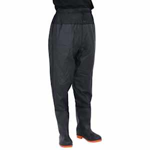 vidaXL waist waders koos saabastega, must, suurus 38