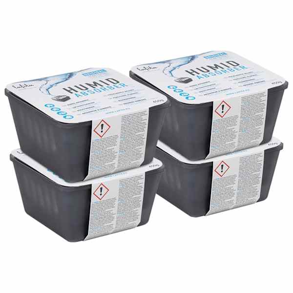 vidaXL Lafita Niiskusabsorberid t&auml;itekottidega 4 tk 450 g
