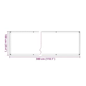 Čirá plachta s oky 1x3 m polyethylen - obrázek 12