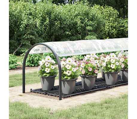 vidaXL Prelata transparenta cu ochiuri 1x4 m polietilena