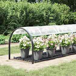 vidaXL Lona transparente con ojales polietileno 1x5 m