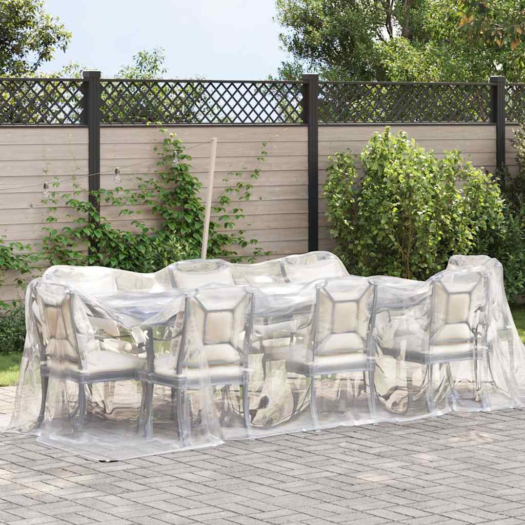 Thumbnail - vidaXL Transparente Plane mit Ösen 2x6 m Polyethylen