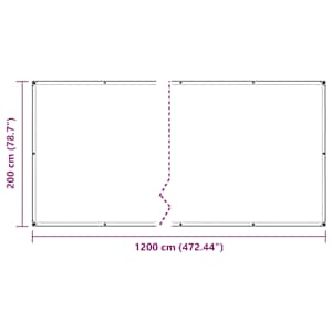 Čirá plachta s oky 2x12 m polyethylen - obrázek 10