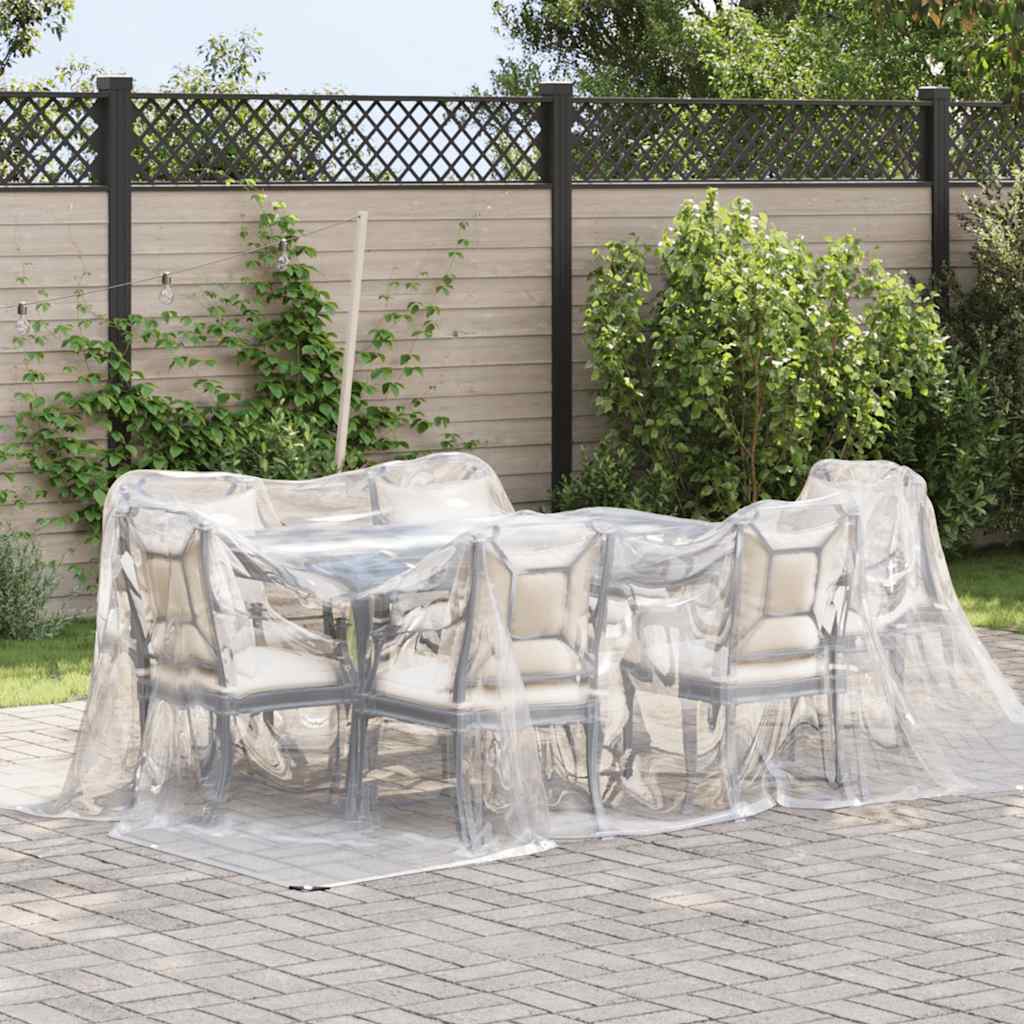 vidaXL kirkas suojapeite silmukoilla 3x4 m polyeteeniä