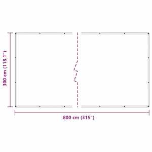 Čirá plachta s oky 3x8 m polyethylen - obrázek 10