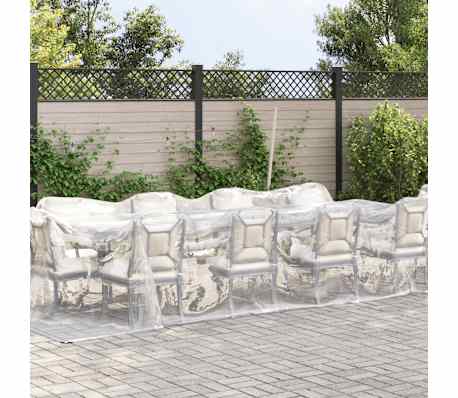 vidaXL Telone Trasparente con Occhielli 3x12 m in Polietilene