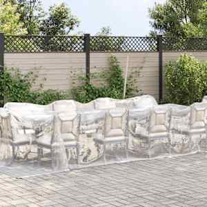 vidaXL Telone Trasparente con Occhielli 3x12 m in Polietilene