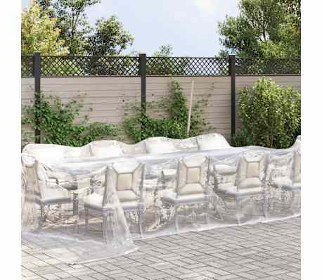 vidaXL Prelata transparenta cu ochiuri 4x6 m polietilena