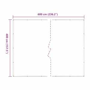 Čirá plachta s oky 4x6 m polyethylen - obrázek 10