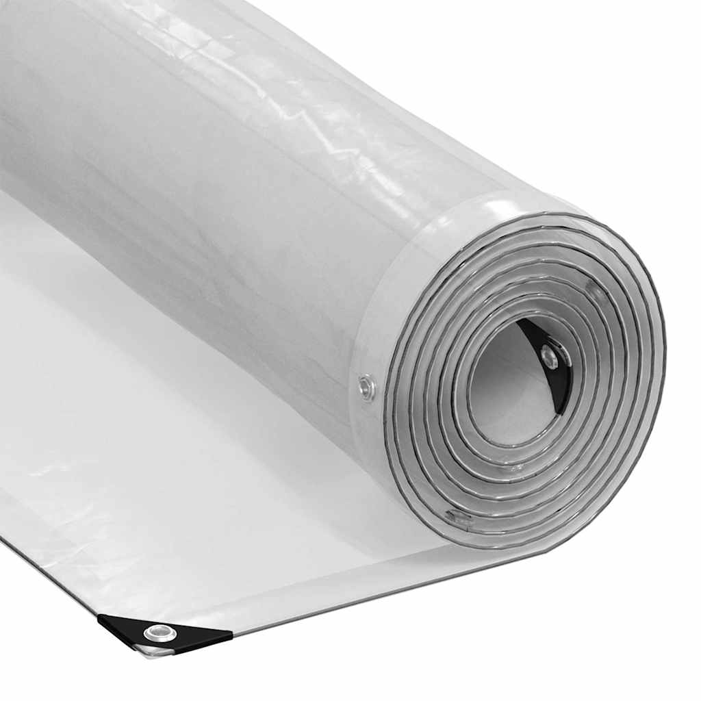 vidaXL Čirá plachta s oky 4x8 m polyethylen