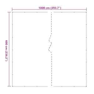 Čirá plachta s oky 6x10 m polyethylen - obrázek 10