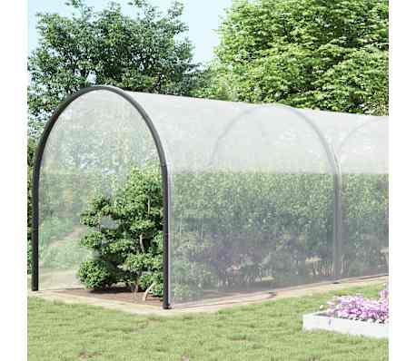 vidaXL Transparente Plane mit &Ouml;sen 10x10 m Polyethylen