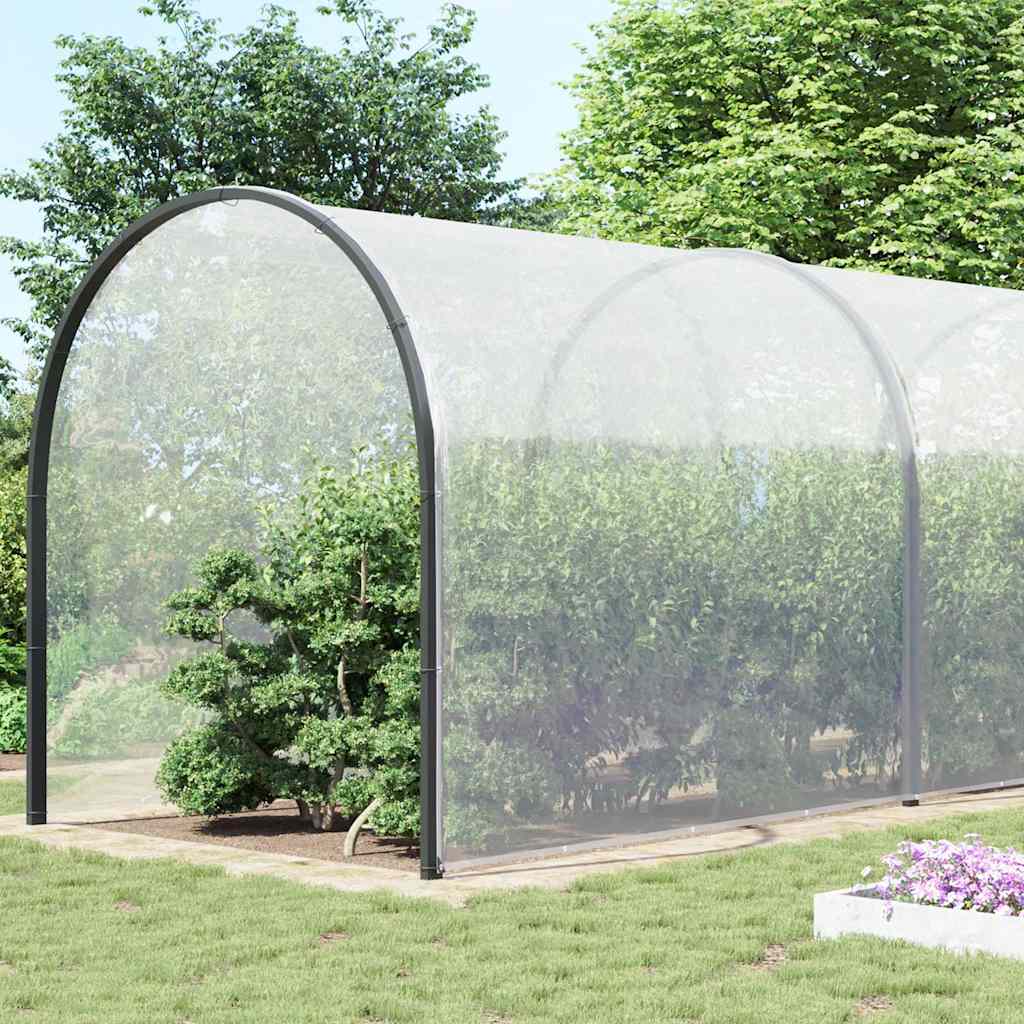 Klar presenning med øjer 12 × 12 m - polyethylen, transparent